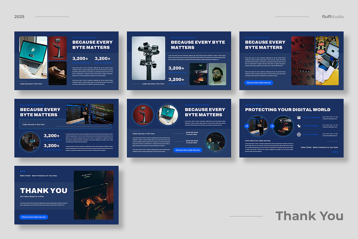 Cyber Security Google Slides, a Presentation Template by fluffstudio (Photo 4 of 4)