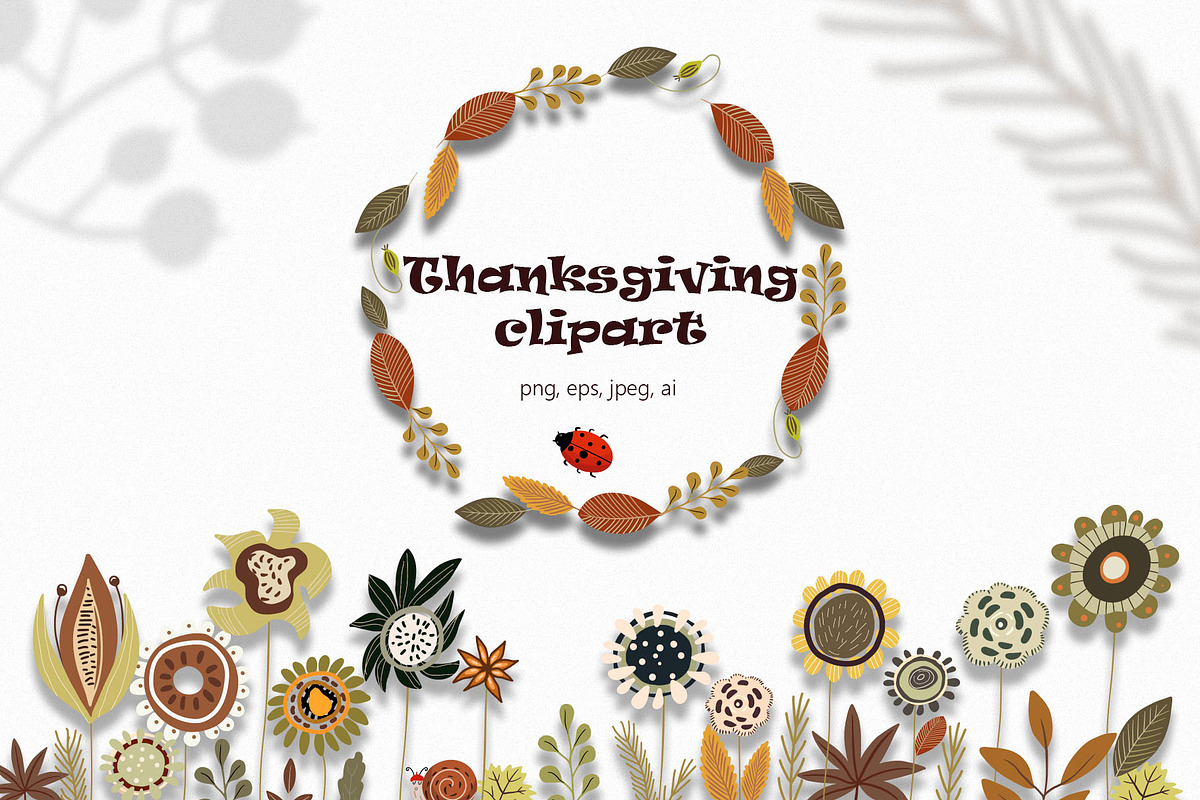 Thanksgiving frames and animals set, an Animal Illustration by NataLyaroArt (Photo 2 of 7)