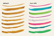 Gold Paint Brushes for Illustrator, a Brush Add-On by Transfuchsian (Thumbnail 2 of 4)