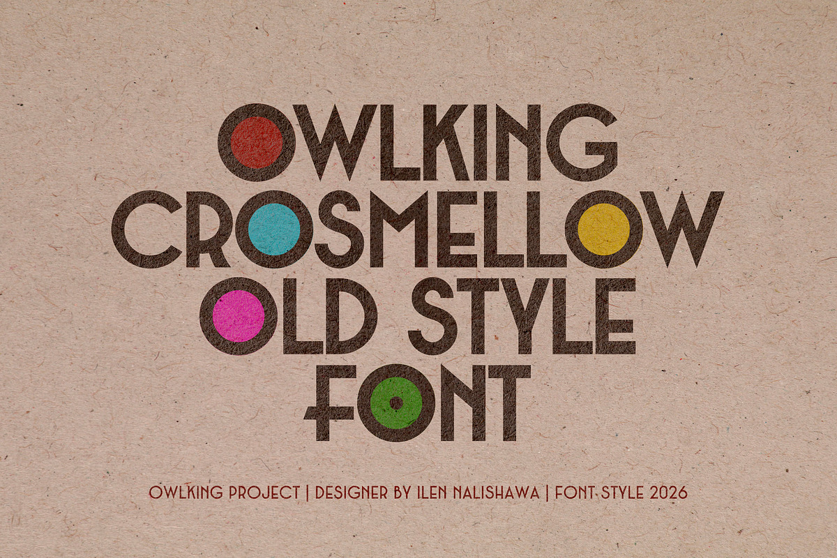 CROSMELLOW, a Sans Serif Font by OWL KING (Photo 1 of 8)
