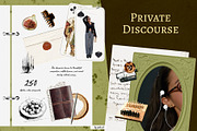 250 Private Discourse Collage Pack, an Object Graphic by Feelsoul (Thumbnail 1 of 10)