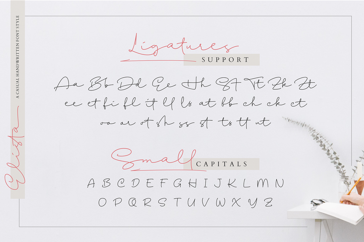 Elista // A Casual Handwritten Font, a Script Font by Walkeren (Photo 15 of 18)