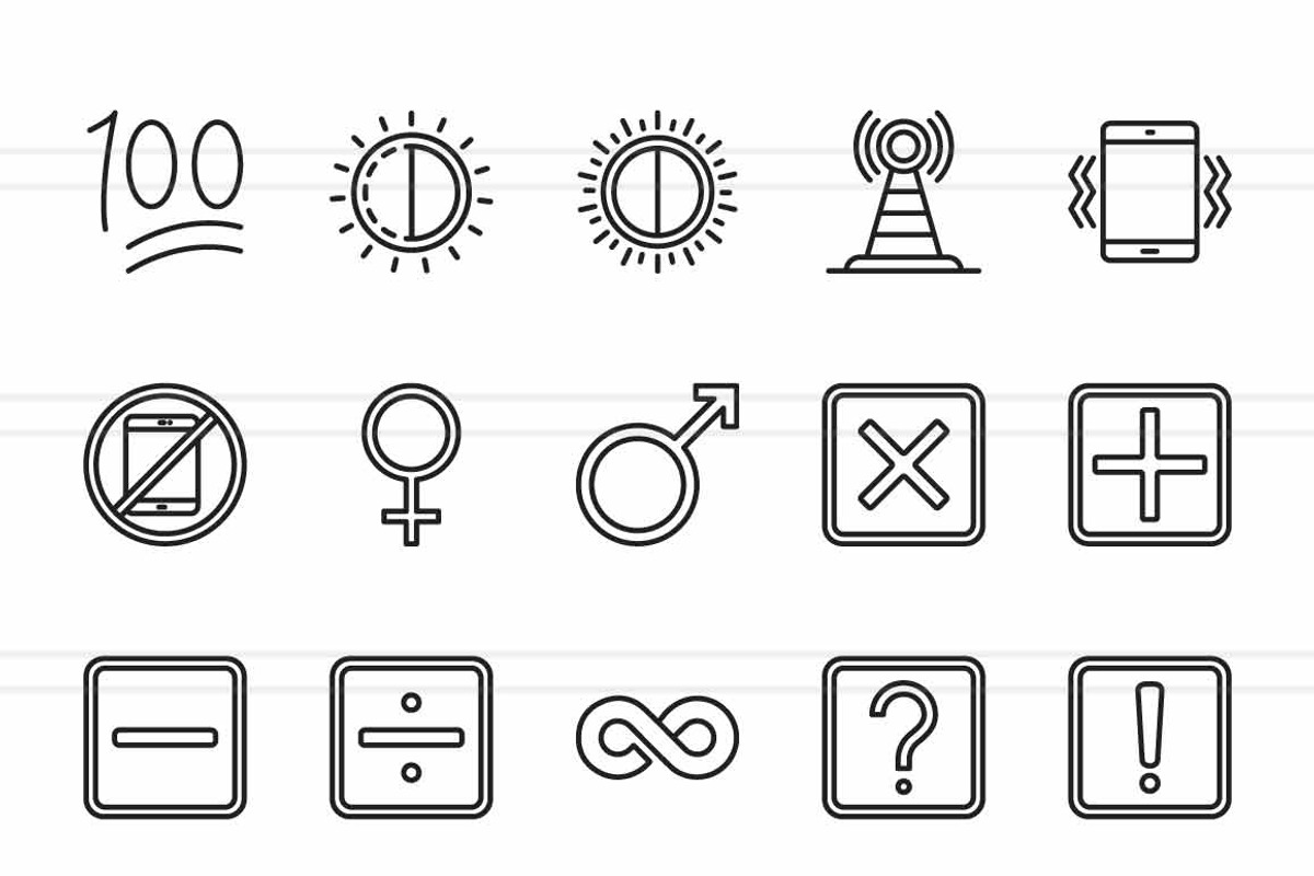 45 Symbols Icons, an Icon by IconBunny (Photo 2 of 2)