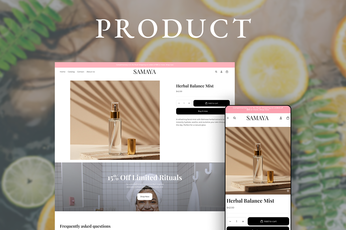 Samaya - Natural Skincare Theme, a Shopify Template by AtelierDuVow (Photo 4 of 10)