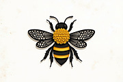 Botanical Bee Vector Design Bundle, an Illustration by abu67222 (Thumbnail 8 of 9)