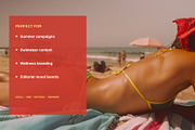 Retro Beach Day Photo Bundle, a Beauty & Fashion Photo by Tekso (Thumbnail 4 of 5)