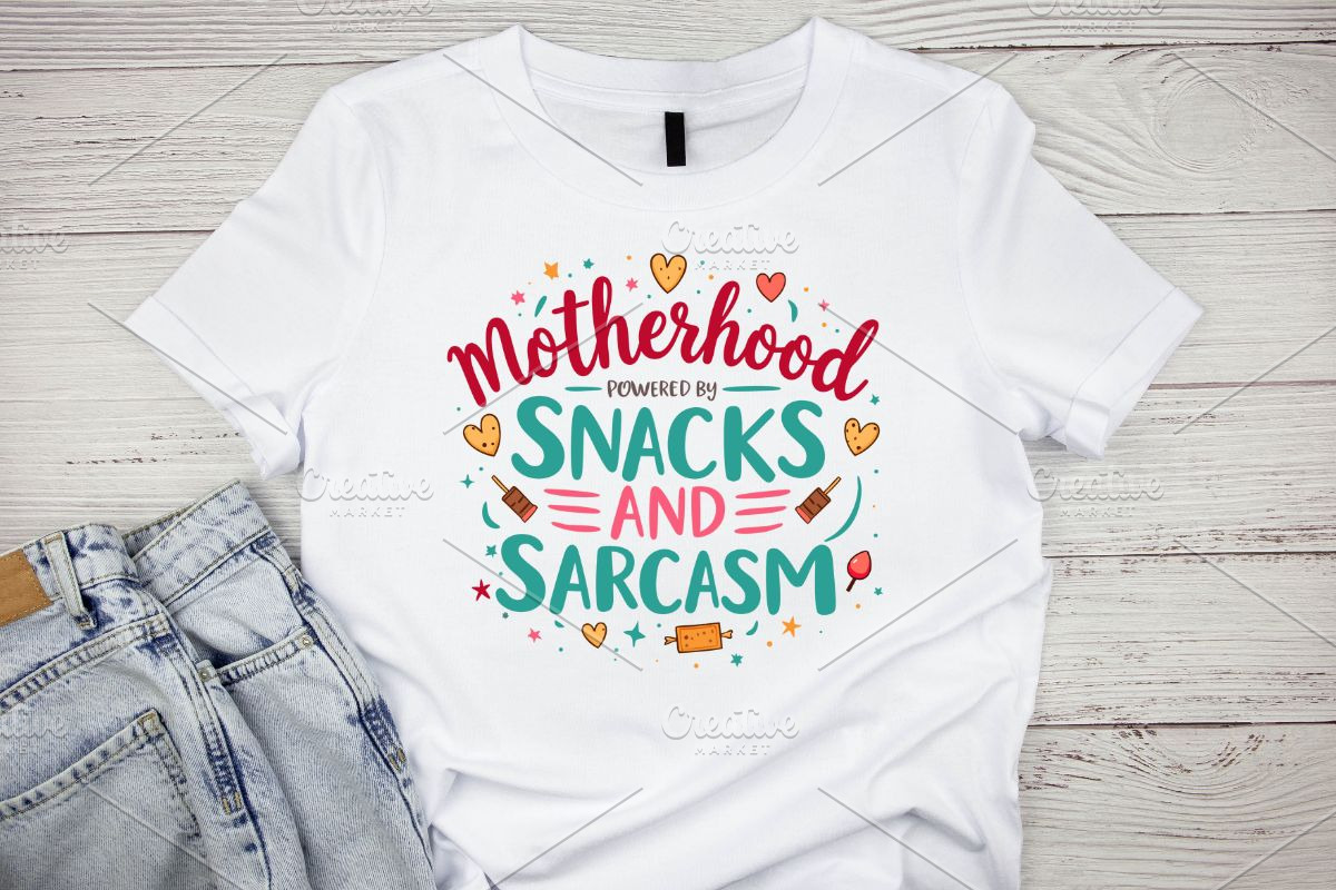 Motherhood Powered by Snacks Sarcasm, an Illustration by Awieee1 (Photo 2 of 4)