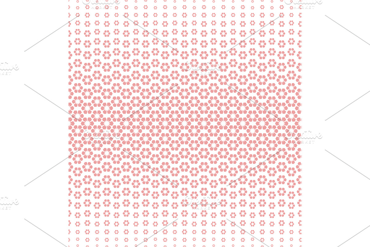 Geometric seamless floral pattern, a Pattern Graphic by RODINA (Photo 1 of 3)