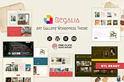 Regalia - Artist, Art Gallery Theme, a WordPress Template by ThemesRain (Thumbnail 1 of 3)