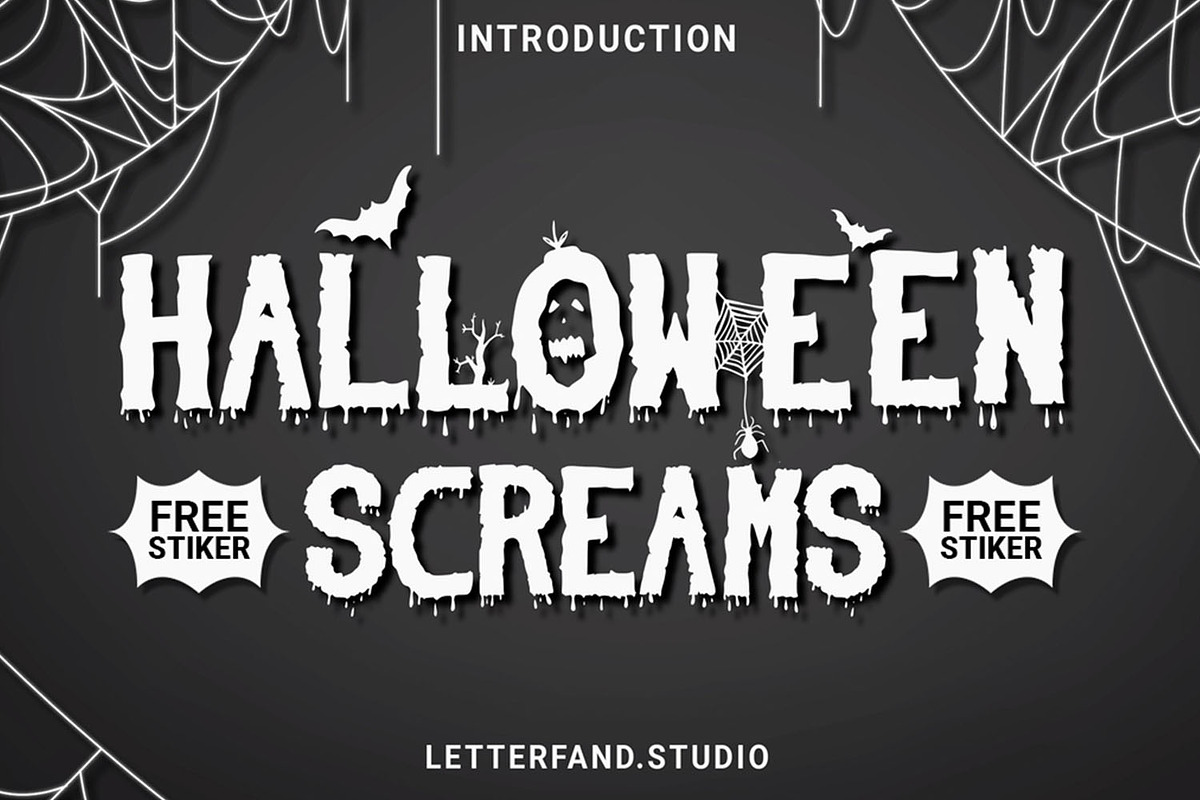 Scream Halloween, a Serif Font by Letterfand.studio (Photo 1 of 12)
