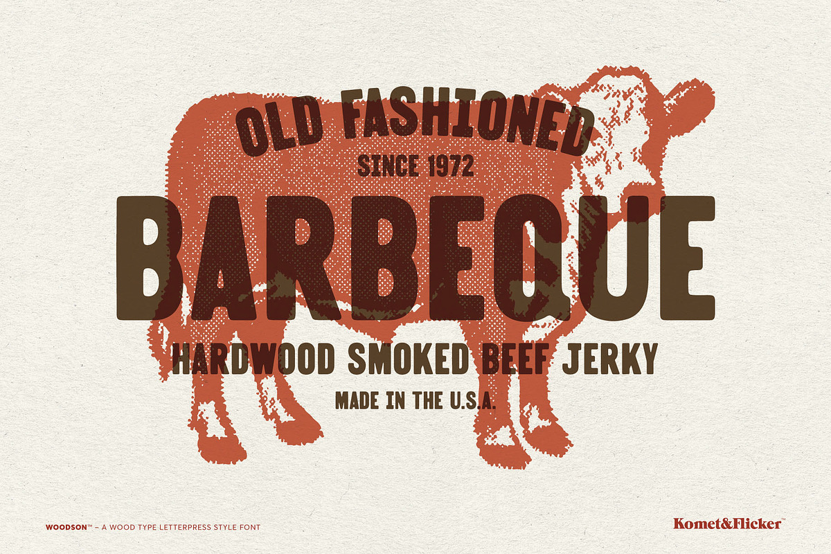 The Wood Type Font Bundle, a Font by Komet & Flicker (Photo 6 of 13)
