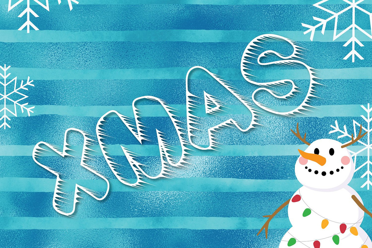 Freeze - Chilled Font for Christmas, a Symbol Font by Aqua Artistry Creations (Photo 2 of 4)