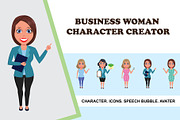 Business Woman Character Creator, a Work Illustration by Art Zooted (Thumbnail 1 of 3)