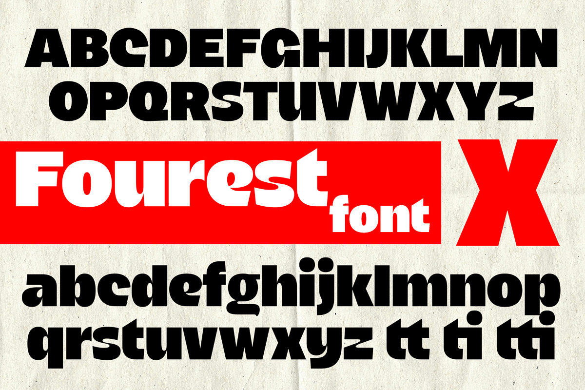 Fourest - The Bold Typeface, a Sans Serif Font by overlaytemplates (Photo 4 of 5)