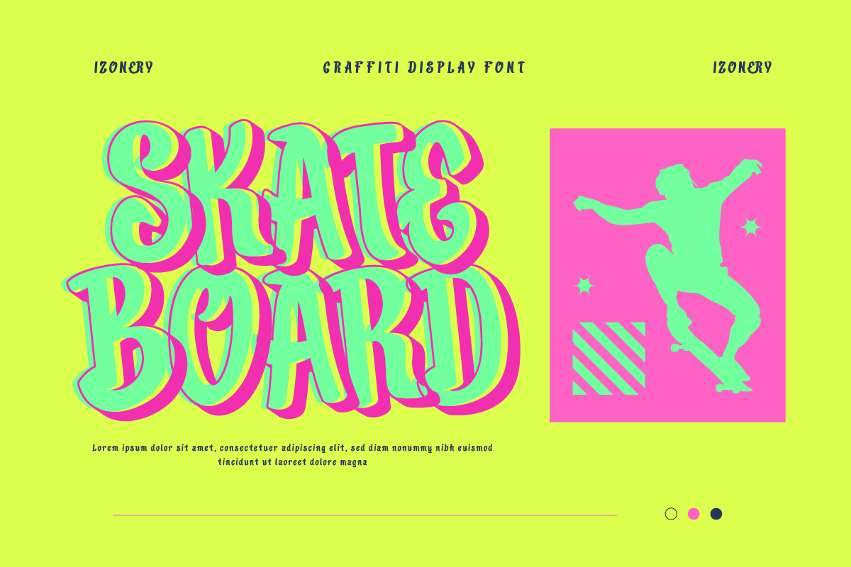 Izonery - Graffiti Font, a Handwritten Font by twinstd (Photo 4 of 10)