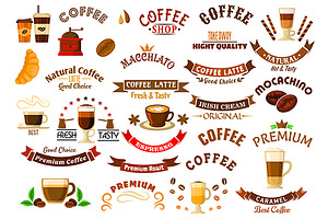 Coffee Shop And Cafe Elements