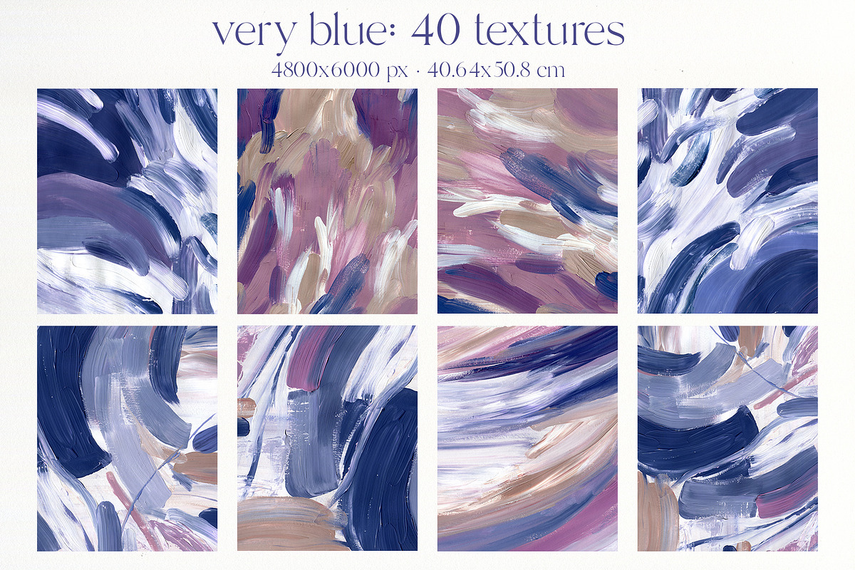 VERY PERI & BLUE abstract textures, a Texture Graphic by Yuliya Derbisheva (Photo 5 of 14)