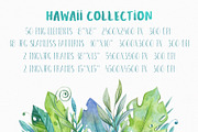 Hawaii Tropic set | 76 elements |, a Decorative Illustration by Aquarellka (Thumbnail 3 of 7)