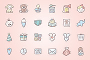Baby Shower - Hand Drawn Icons, an Icon by Good Stuff No Nonsense (Thumbnail 3 of 7)