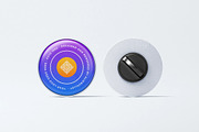 Pin Mockup, a Product Mockup by zpackcreative (Thumbnail 2 of 2)