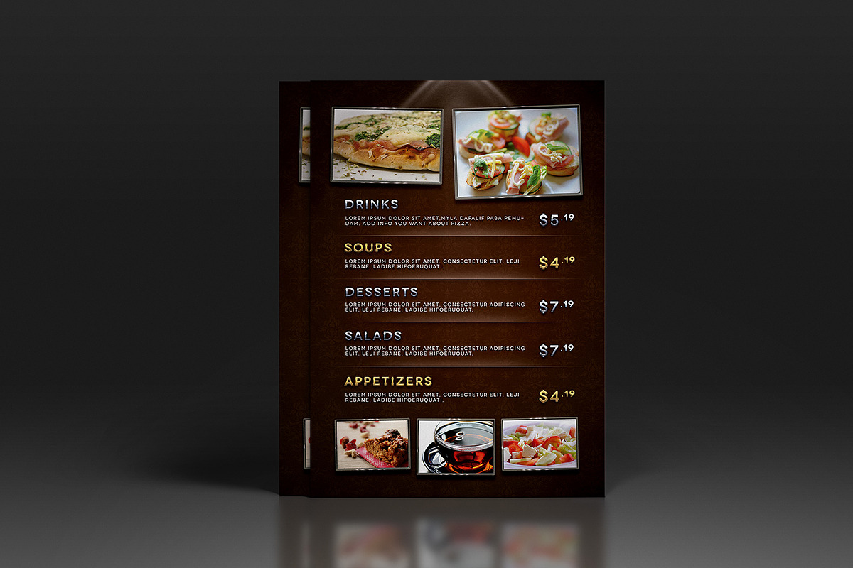 Simple Retro Menu, a Flyer Template by Luuqas Design (Photo 2 of 3)