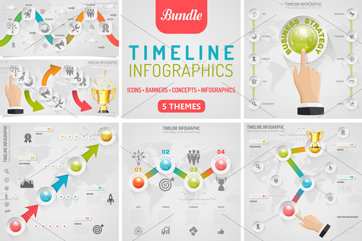 Timeline Infographics, a Technology Illustration by TAlex (Photo 1 of 6)