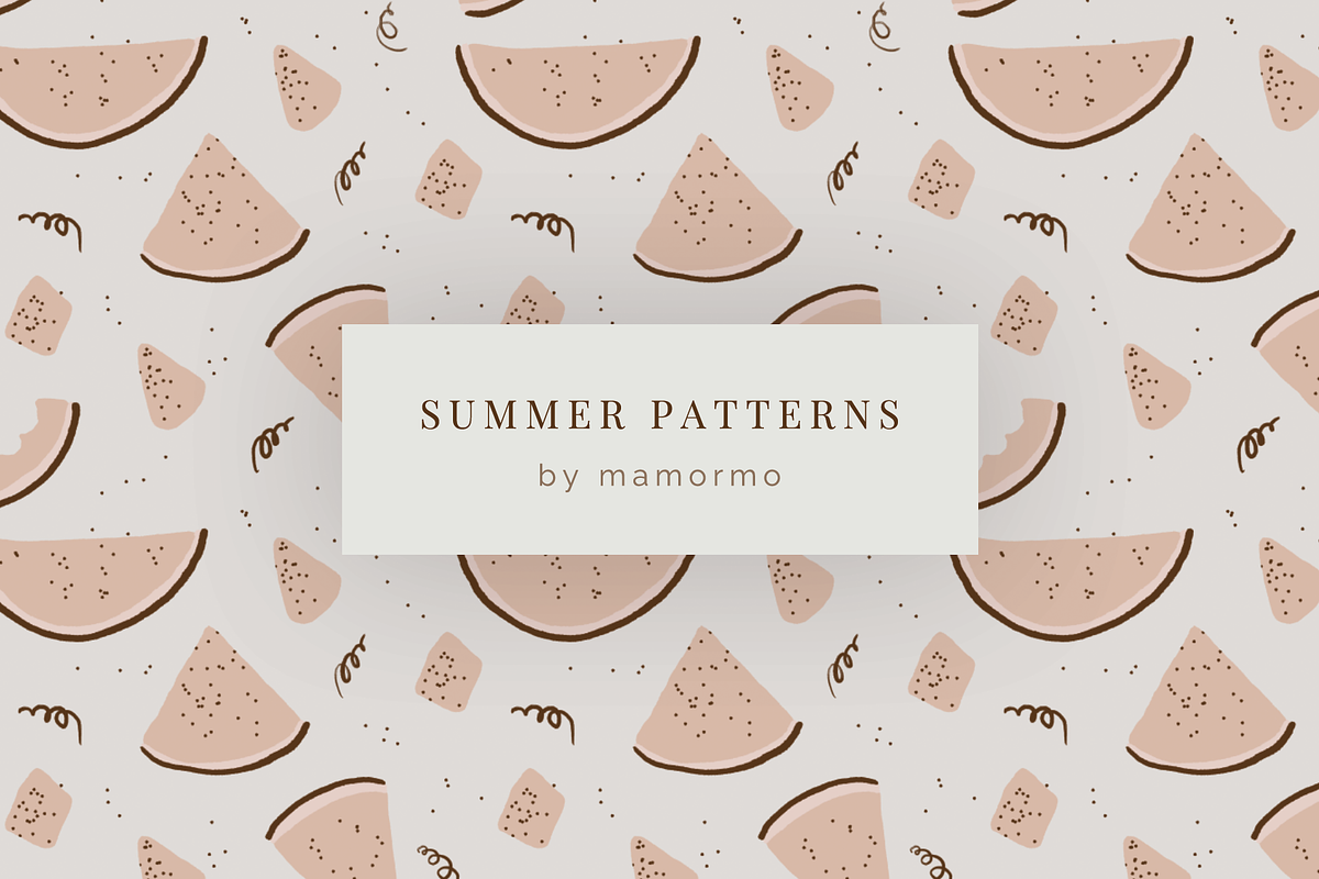 Summer patterns with vintage fruits, a Pattern Graphic by mamormo (Photo 4 of 5)