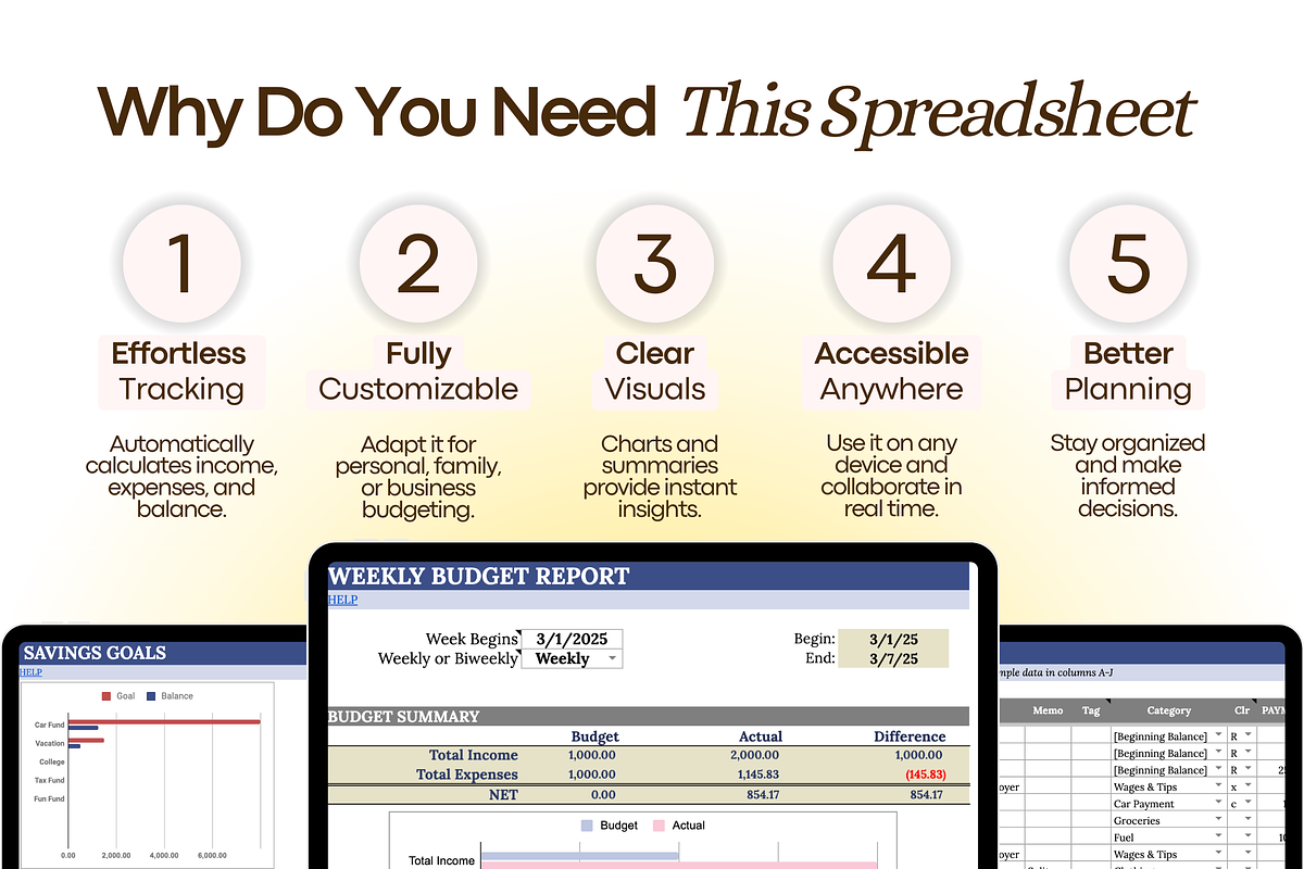 ADHD Budget Binder & Bill Tracker, a Templates & Theme by vitalinagerman (Photo 4 of 10)