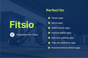 Fitsio - Mobile App UI Kit For Figma