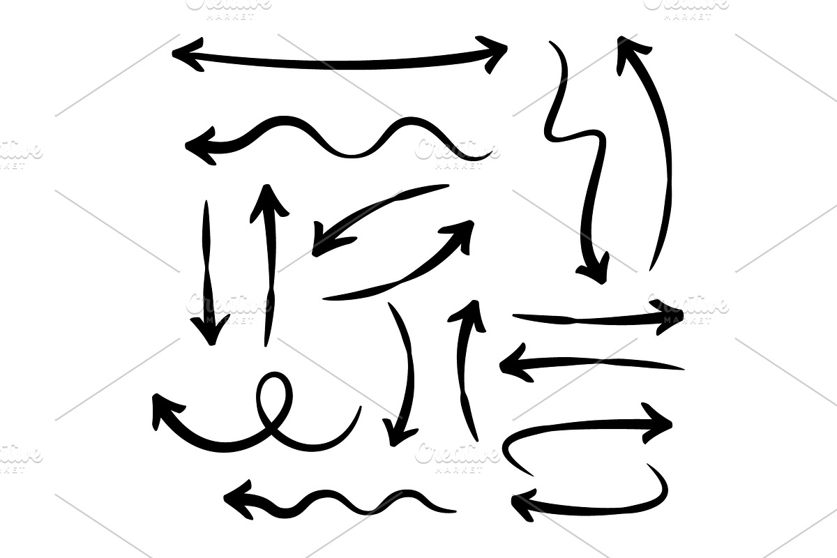 Set of hand drawn arrows, a Decorative Illustration by Yayasya (Photo 3 of 3)
