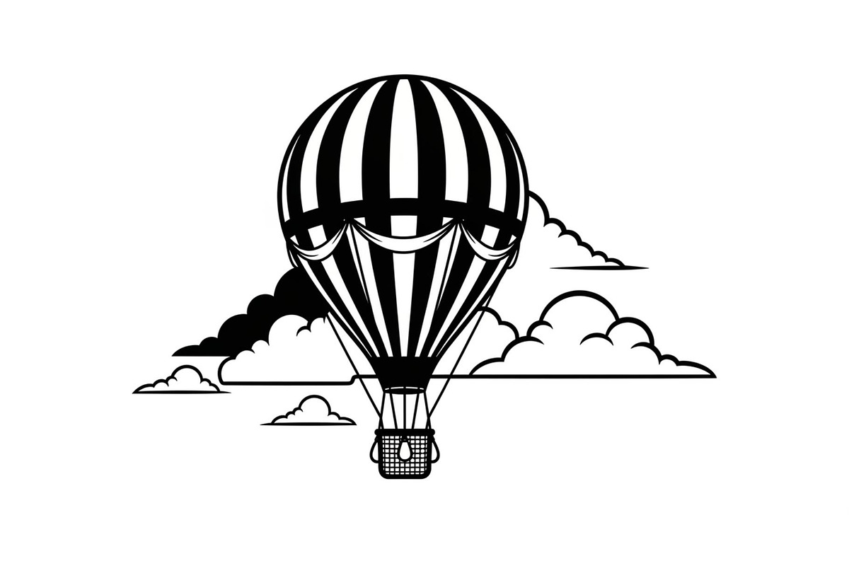 Hot Air Balloon Sky Bundle, an Illustration by yasushie (Photo 25 of 31)