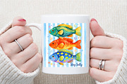 Colorful Fish Stay Salty Summer PNG, a Work Illustration by Sublimation Artist (Thumbnail 7 of 9)