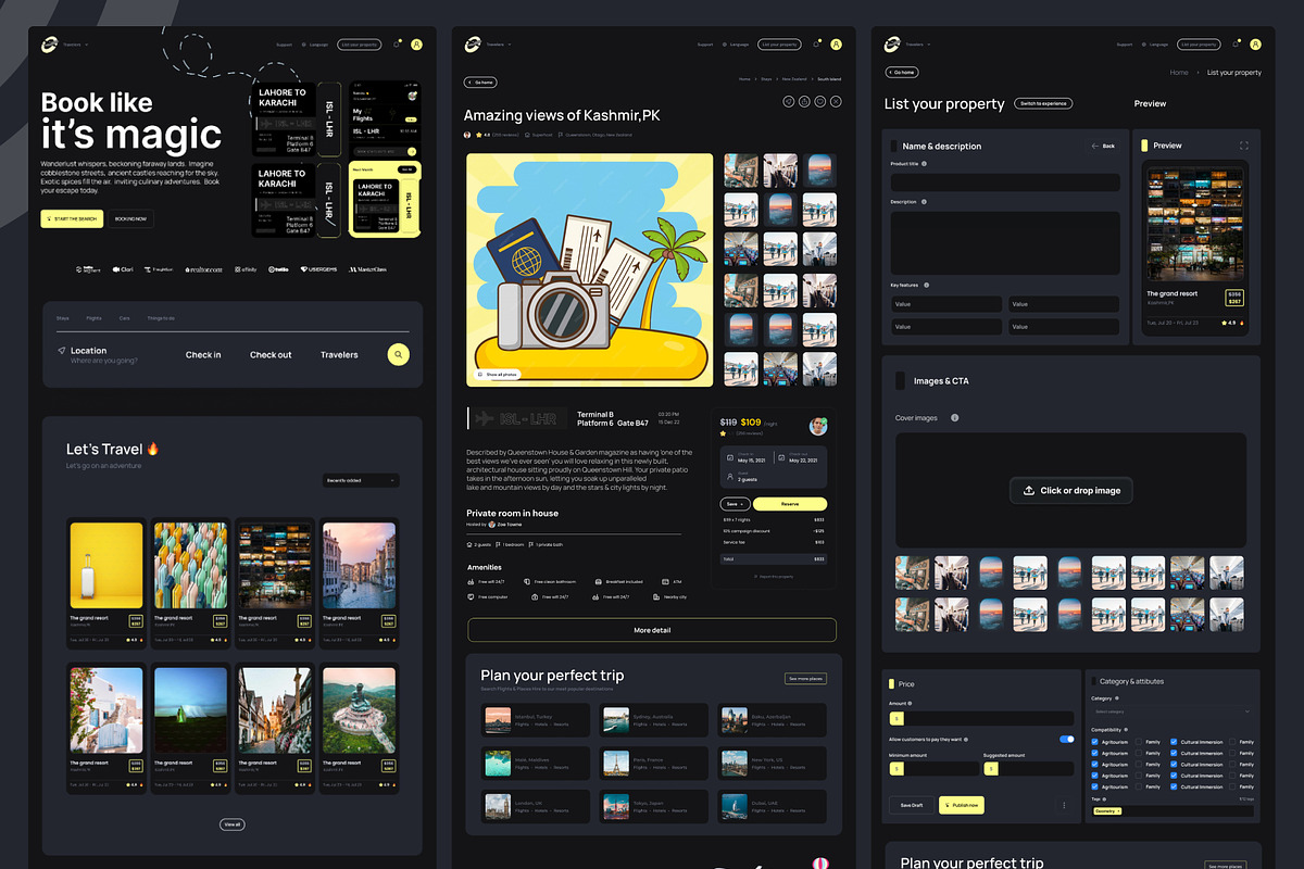 Flight and hotel booking website, an UI Kit Template by Muhammad_Ahmad (Photo 3 of 5)