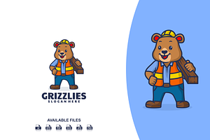 Bear Builder Logo, a Design Template by artchiles_design