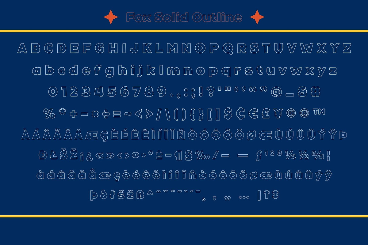 Fox Solid: 4 Font Style, a Symbol Font by Fox7 By Rattana (Photo 10 of 12)