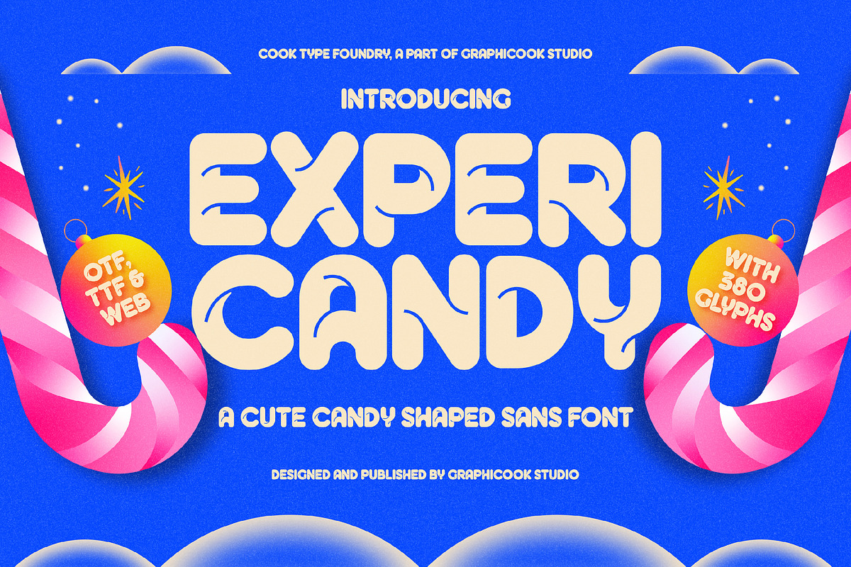 Expericandy, a Sans Serif Font by graphicook (Photo 1 of 10)