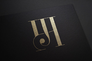 HJ Abstract Logo Design.