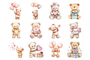 Valentins Day-birthday Party Teddy, an Illustration by Design Market (Thumbnail 2 of 3)
