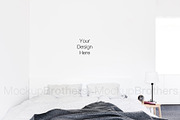 Bedroom mockup Empty wall mock up 38, a Print Template by MockUpBrothers (Thumbnail 3 of 5)