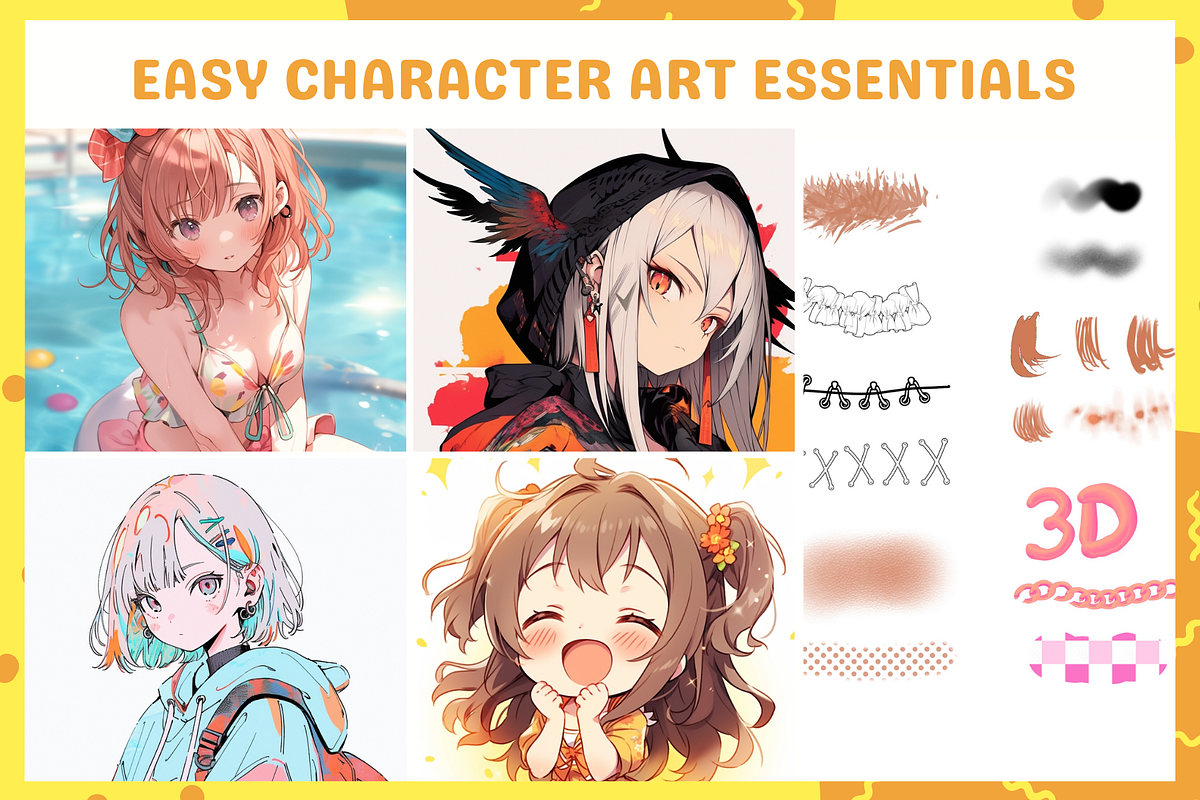 Procreate Anime Essentials, a Brush Add-On by nikiartcorner (Photo 5 of 11)
