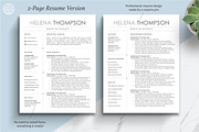 Simple Resume Template, Clean CV, a Resume Template by The Art of Resume (Thumbnail 4 of 8)