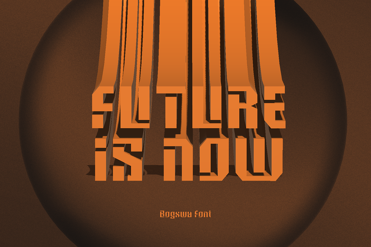 CF Bogswa - Futuristic Display Font, a Sans Serif Font by Indotype Foundry (Photo 5 of 10)