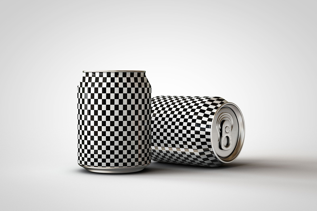 Mini Soda Can | Beer Can Mock-Up V3, a Household Mockup by TSOBG (Photo 13 of 15)