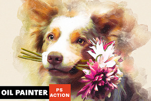 Oil Painter Photoshop Action, an Action Add-On by AB-TheDesigner