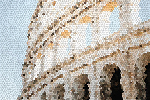 Mosaic Puzzle Effect For Posters