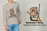 Halloween Paper Bag Vintage Cartoon, an Illustration by vectstudio (Thumbnail 2 of 5)