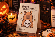 Halloween Capybara Clipart, a Seasonal Illustration by Palau (Thumbnail 5 of 9)