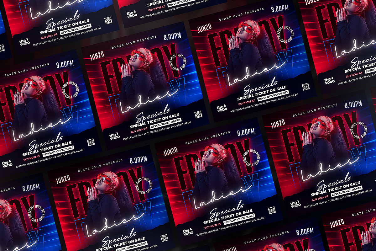 Party Flyer, Canva Club Flyer, a Flyer Template by FLYERHIVE (Photo 2 of 3)