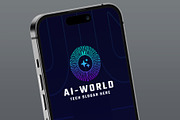 Artificial Intelligence Tech Logo, a Branding & Logo Template by Design_Planet (Thumbnail 3 of 4)