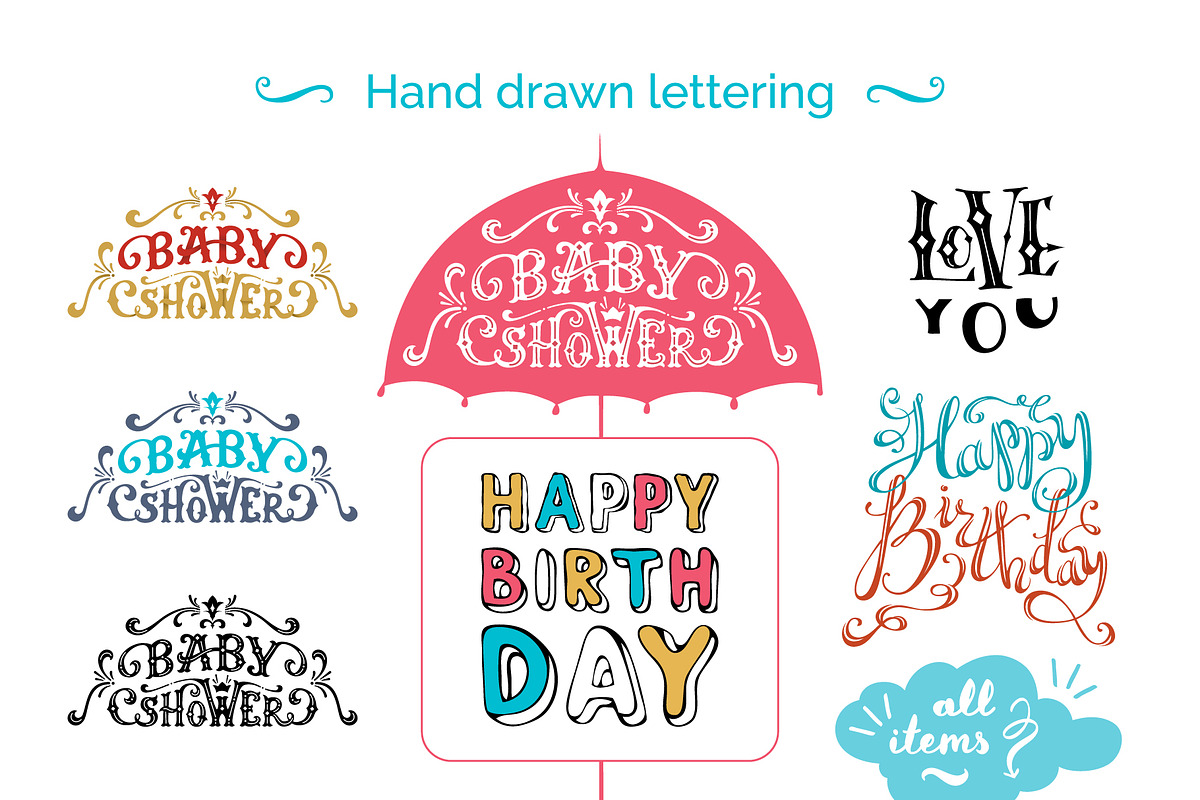 Sky. Graphics-letterings-patterns., an Illustration by MaljukArt (Photo 16 of 20)